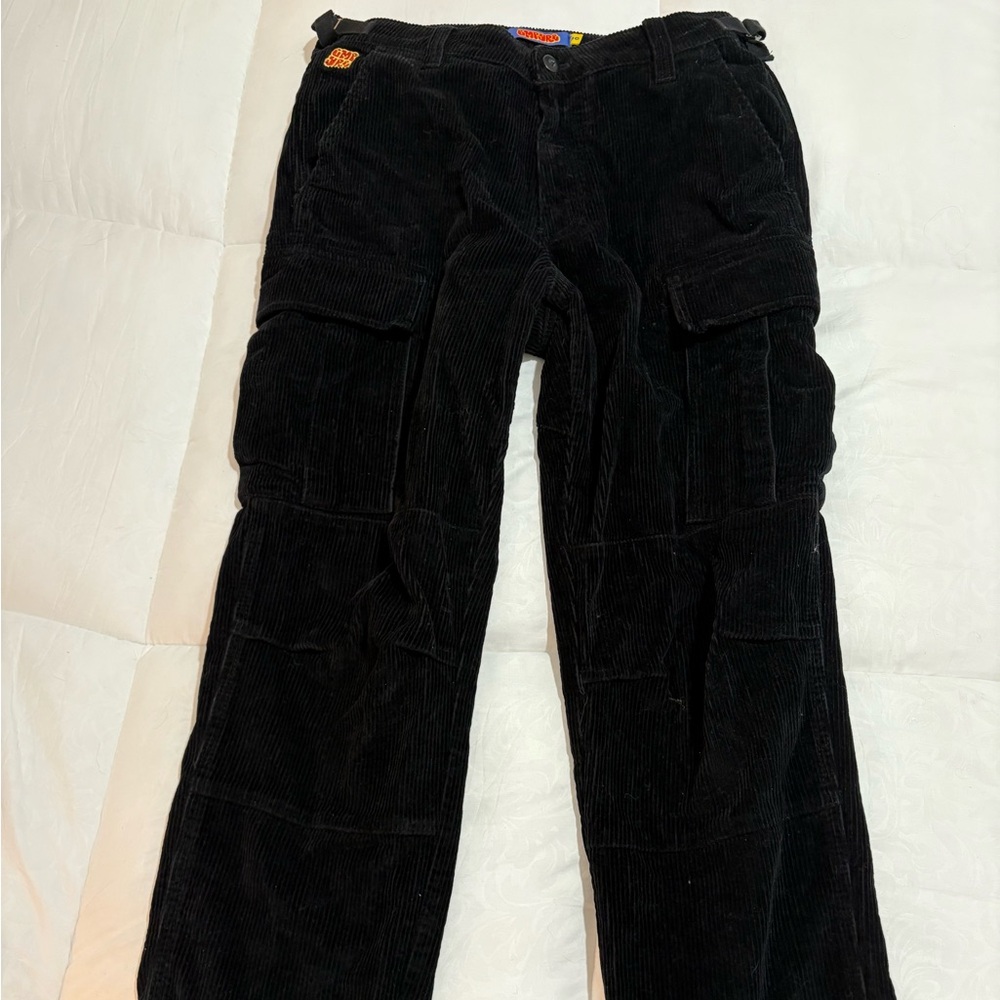Gymboree Men's Black Corduroy Cargo Pants